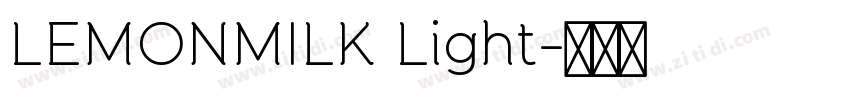 LEMONMILK Light字体转换